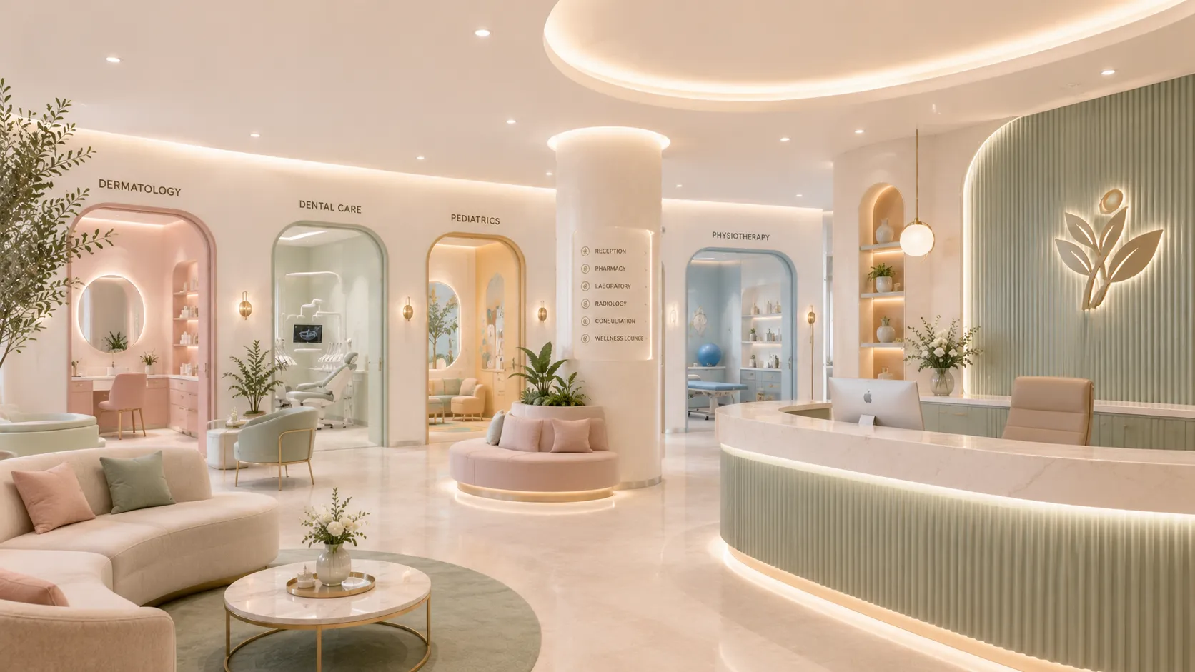 multispeciality clinic interior