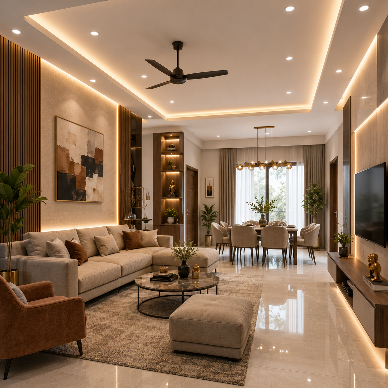 Elegant dining room setting
